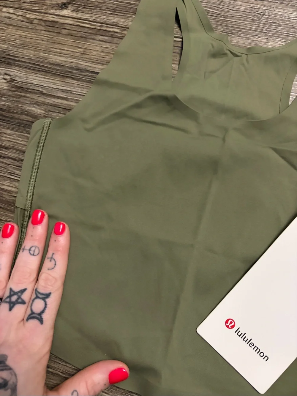 NWT Lululemon Fast and Free Tank Top *Light (Bay Leaf) Size XXS